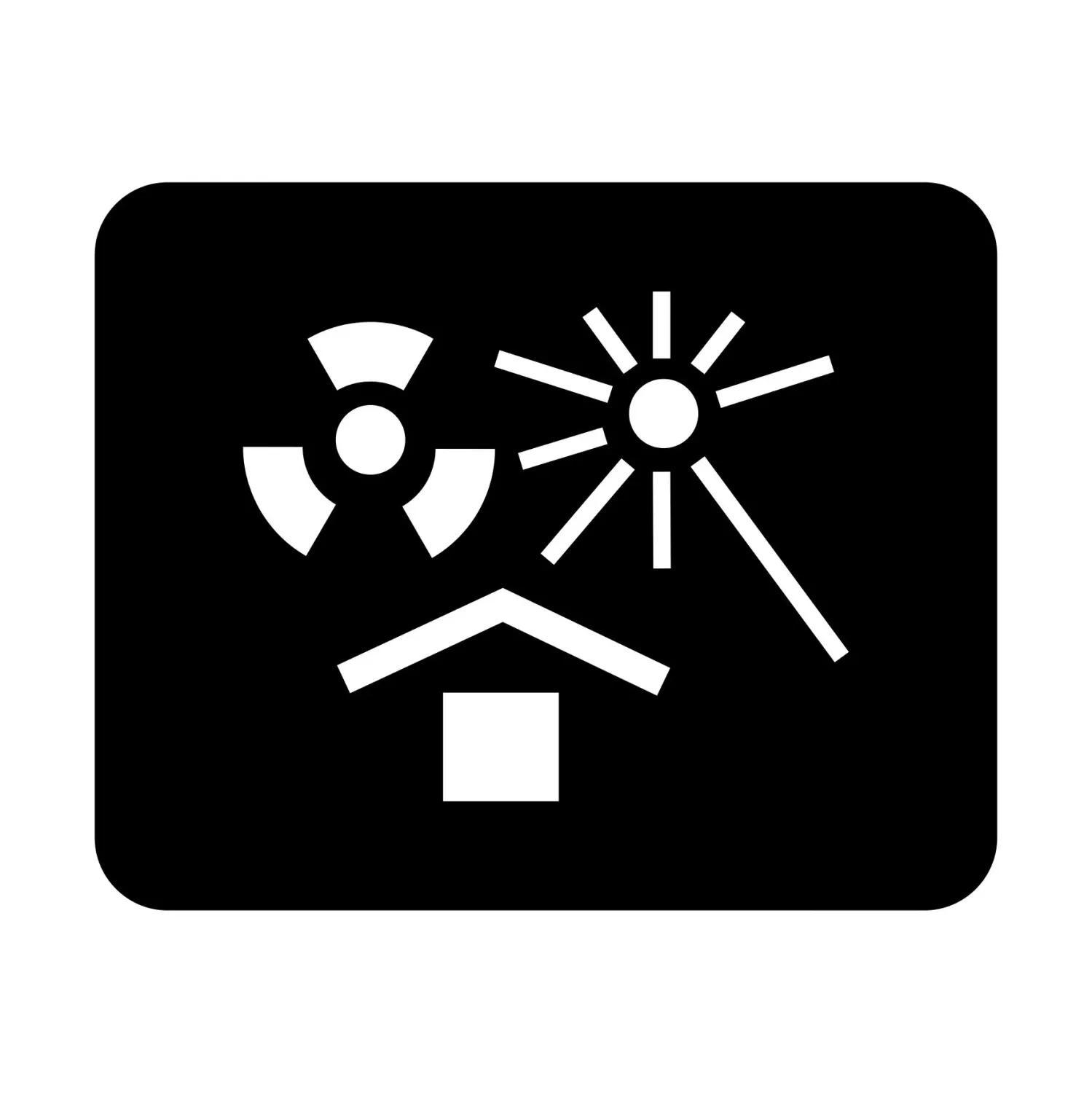 Schablone Versandsymbol "Vor Hitze und Strahlung schützen"