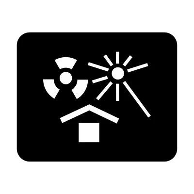 Schablone Versandsymbol "Vor Hitze und Strahlung schützen"