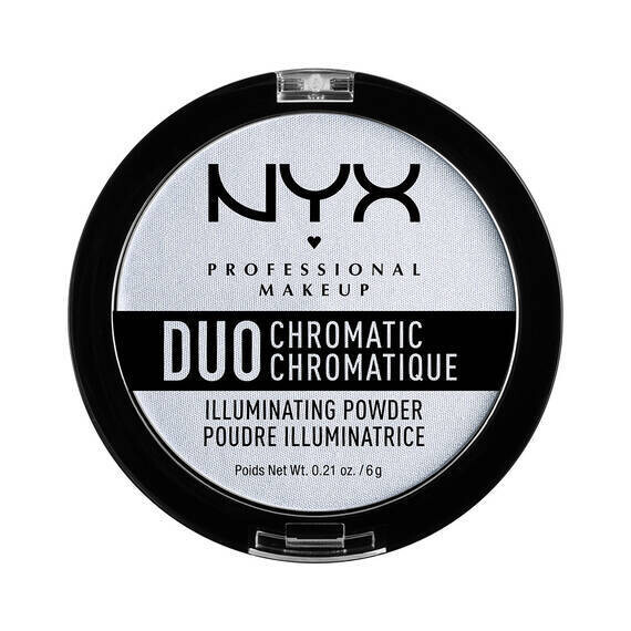 NYX PROFESSIONAL MAKEUP Duo Chromatic Illuminating Powder, Lavender Steel