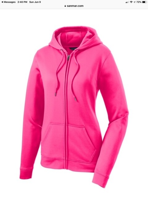 Sport-Tek Ladies Sport-Wick Fleece Full-Zip Hooded Jacket