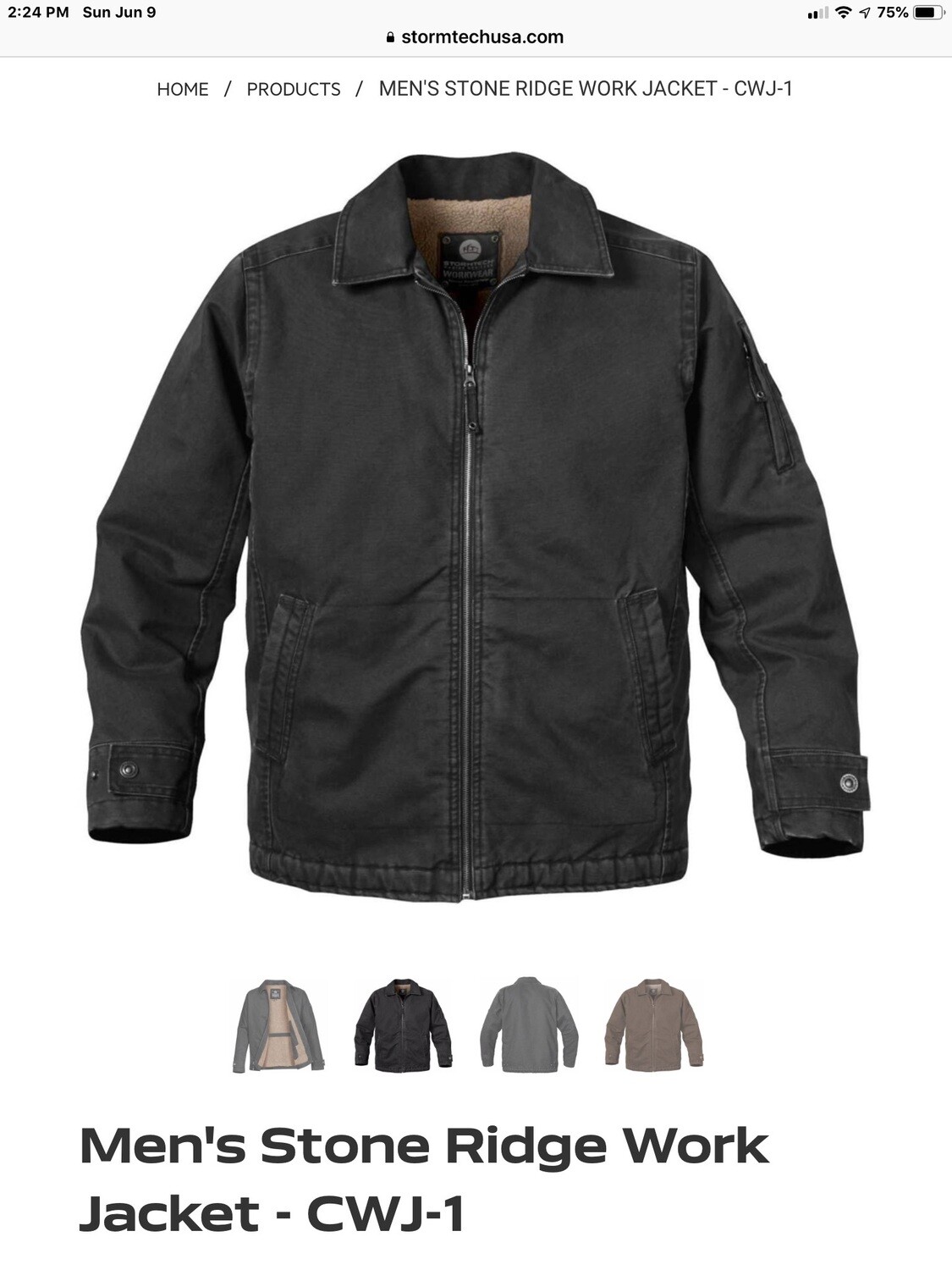 Men&#39;s Stone Ridge Work Jacket