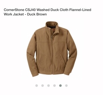 CornerStone Washed Duck Cloth Flannel-Lined Work Jacket