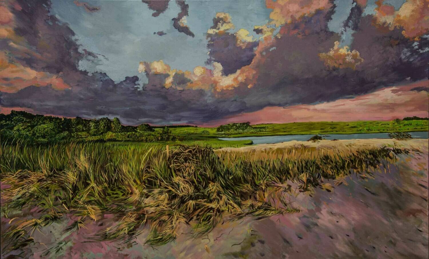Vineyard Sunset | Original Oil Painting