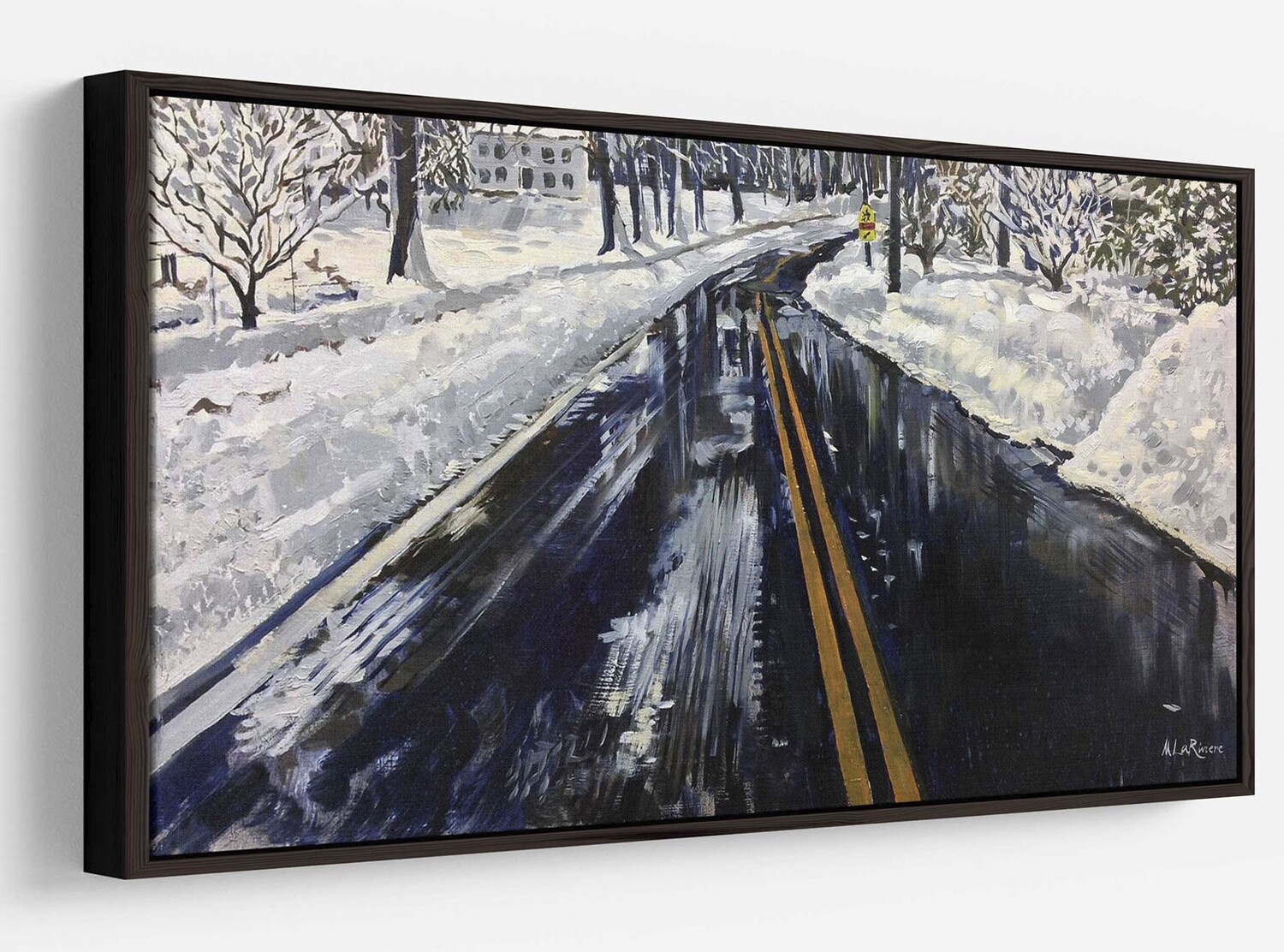 Snowy Street | Print on Canvas