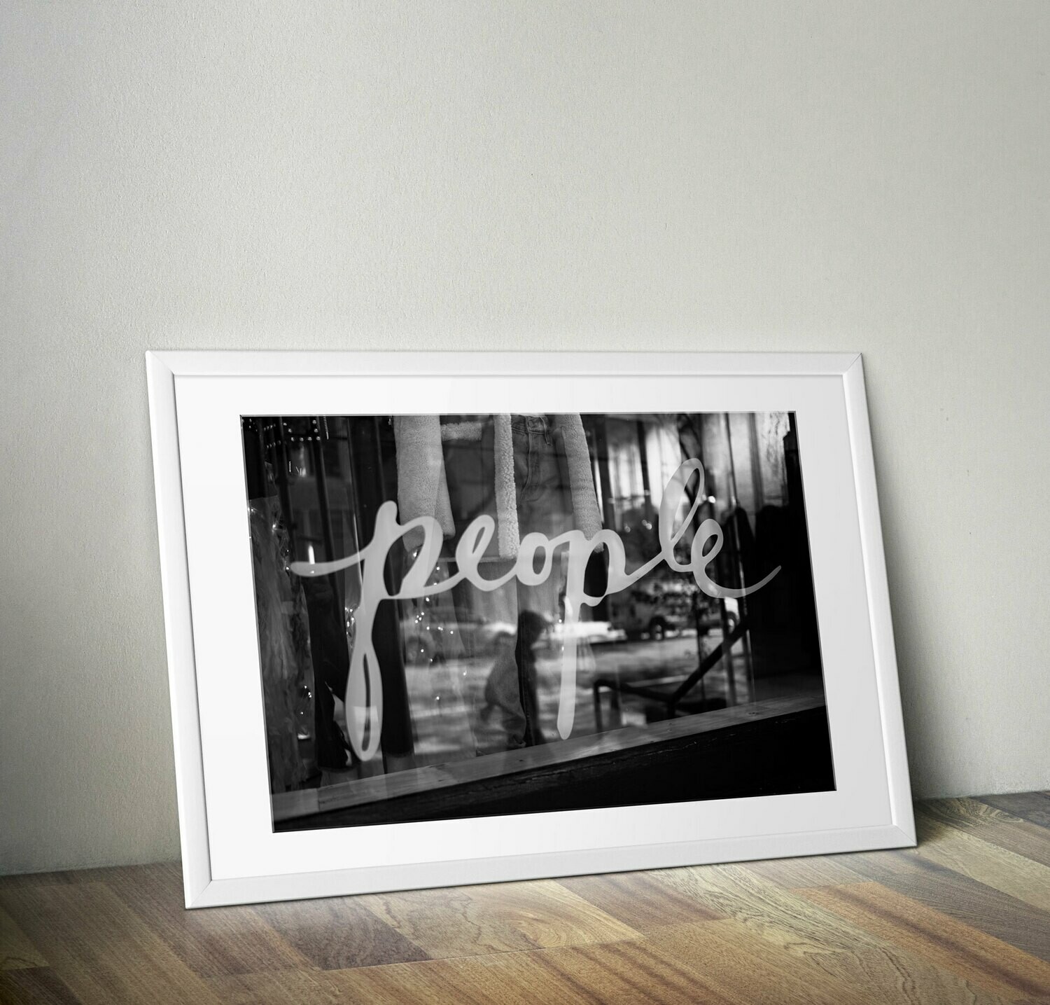 People | Fine Art Photograph, Frame Options: White Frame