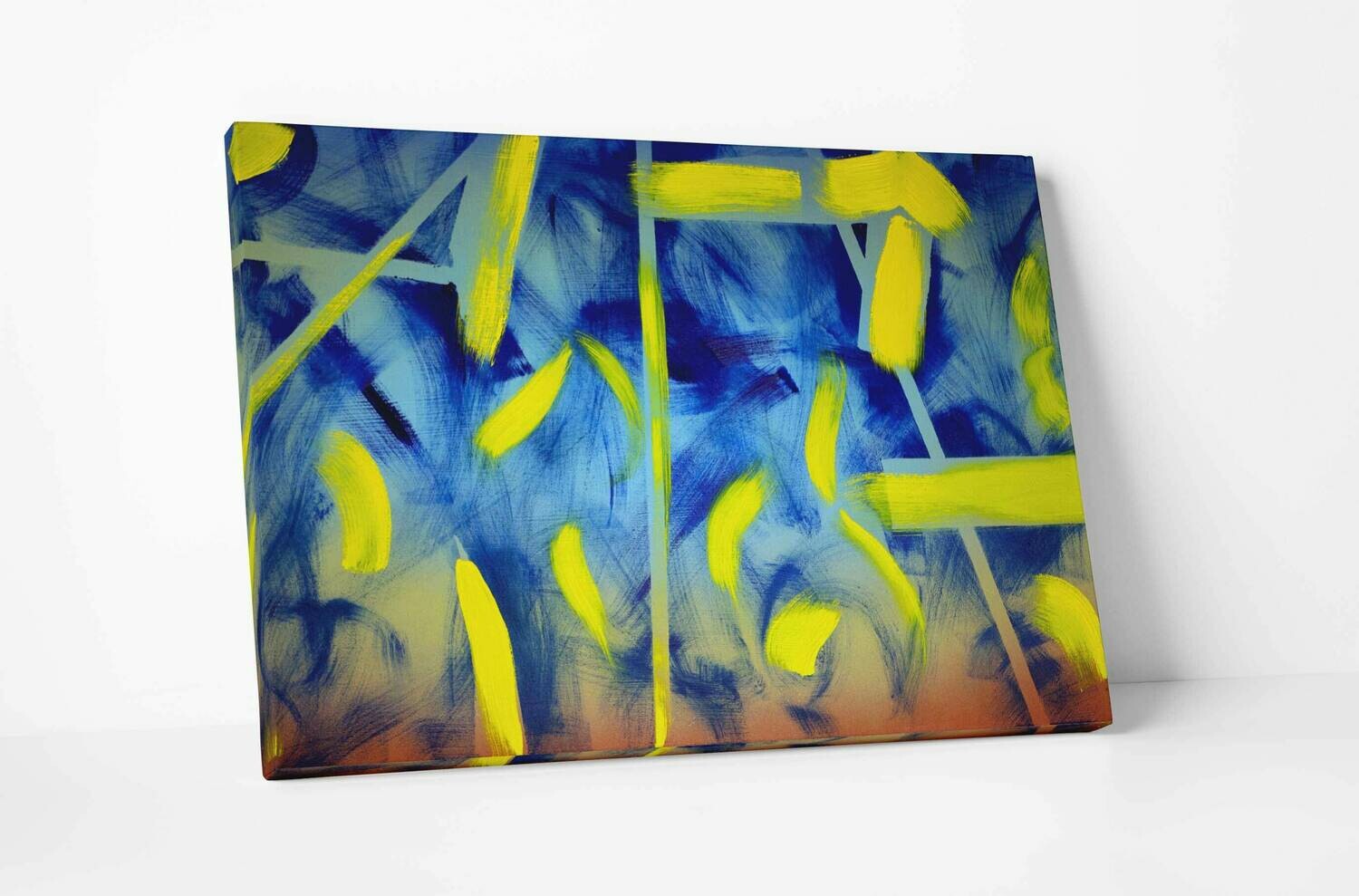 Lemon Yellow | Original Oil Painting, Want it framed?: No frame (has painted edges)