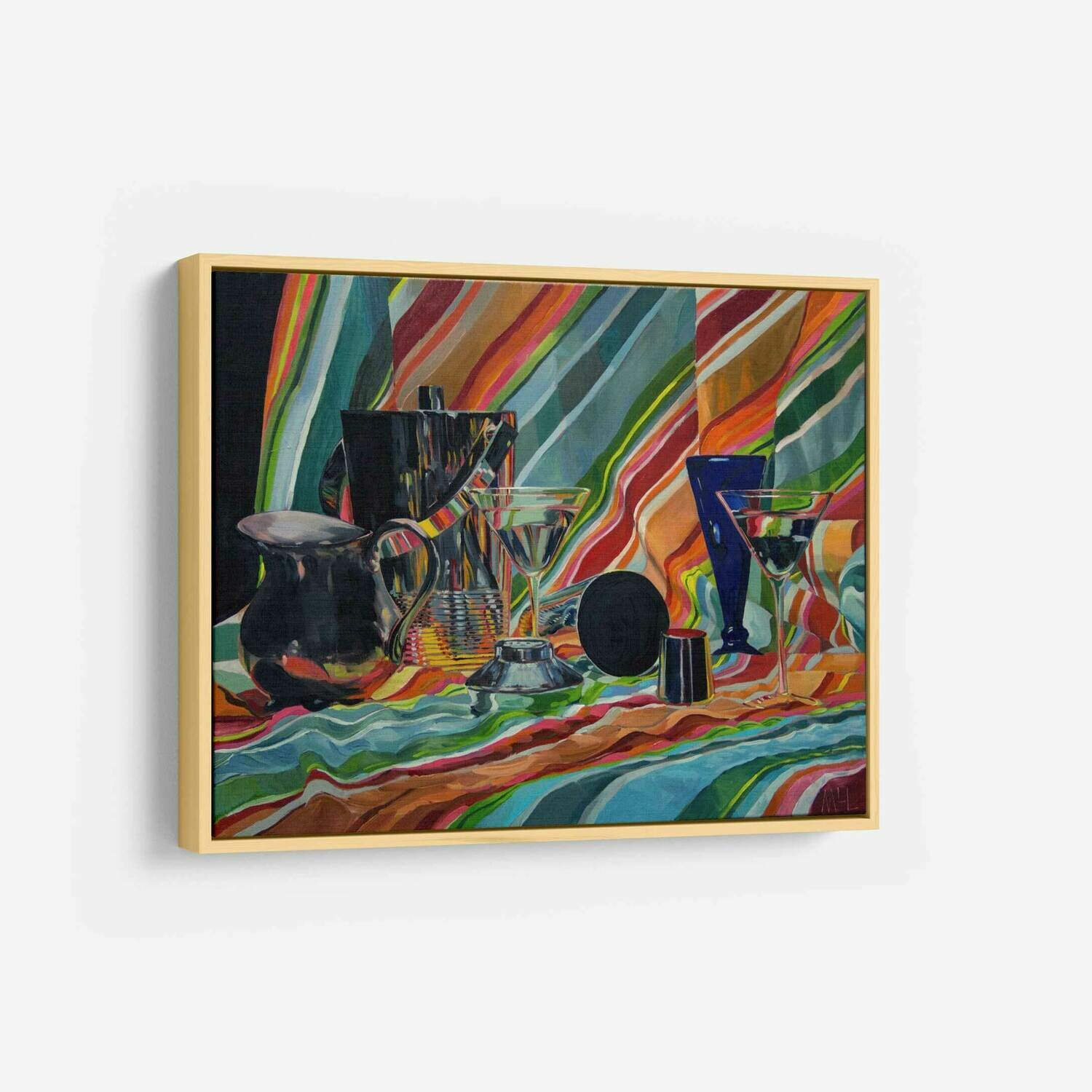 Still Life with Martini | Original Oil Painting