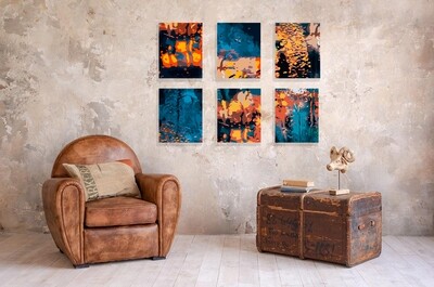 City Rain Series | 16" x 20" Prints on Metal