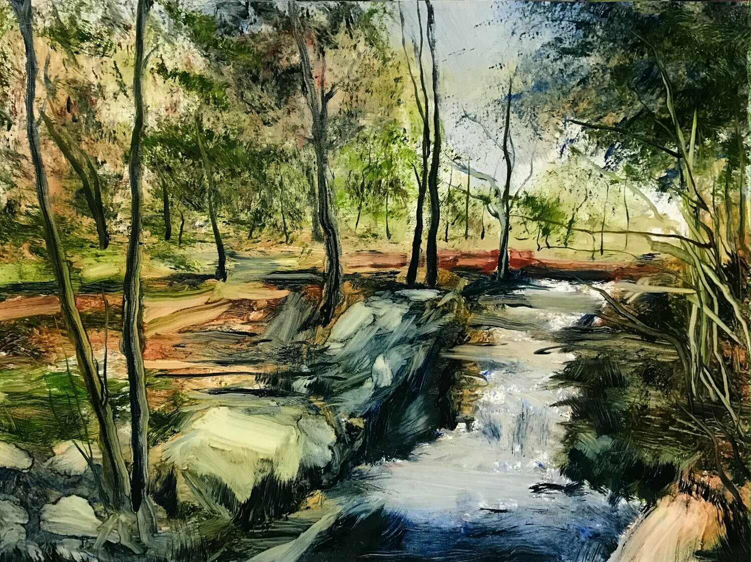 Southford Falls | Original Oil Painting, Want it framed?: Unframed (supply your own)