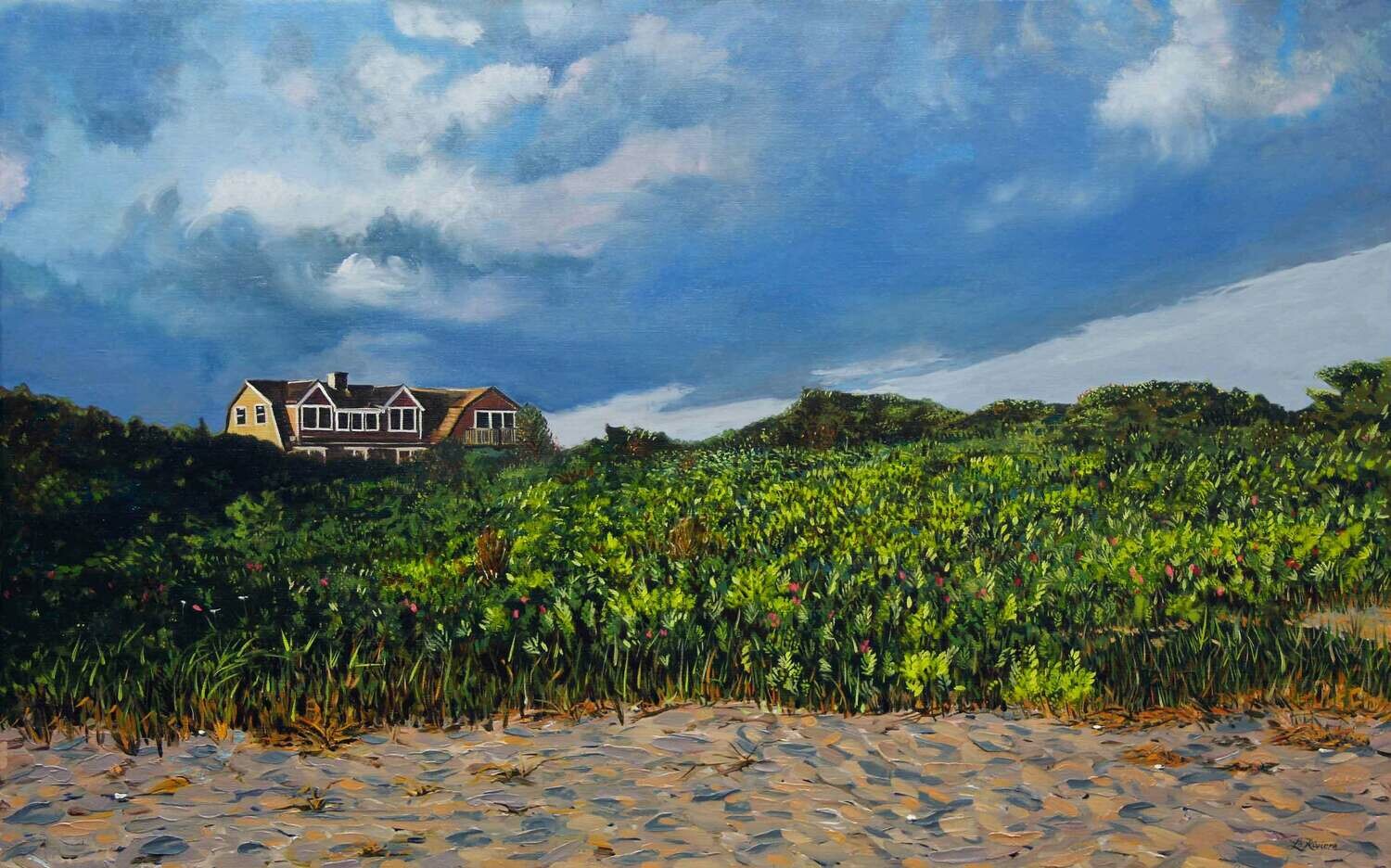 House on Katama Bay | Original Oil Painting
