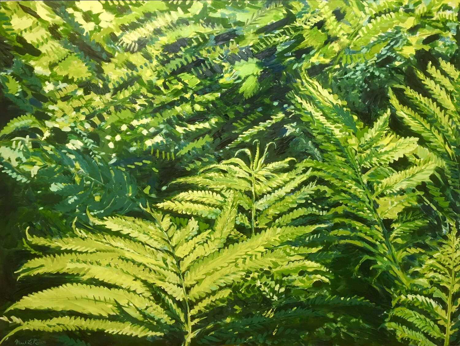 Lady Ferns | Original Oil Painting