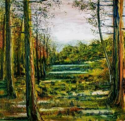 Forest Pond | Original Oil Painting