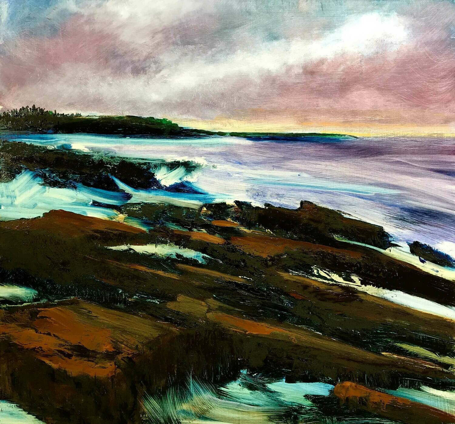 Coastal Sunrise | Original Oil Painting