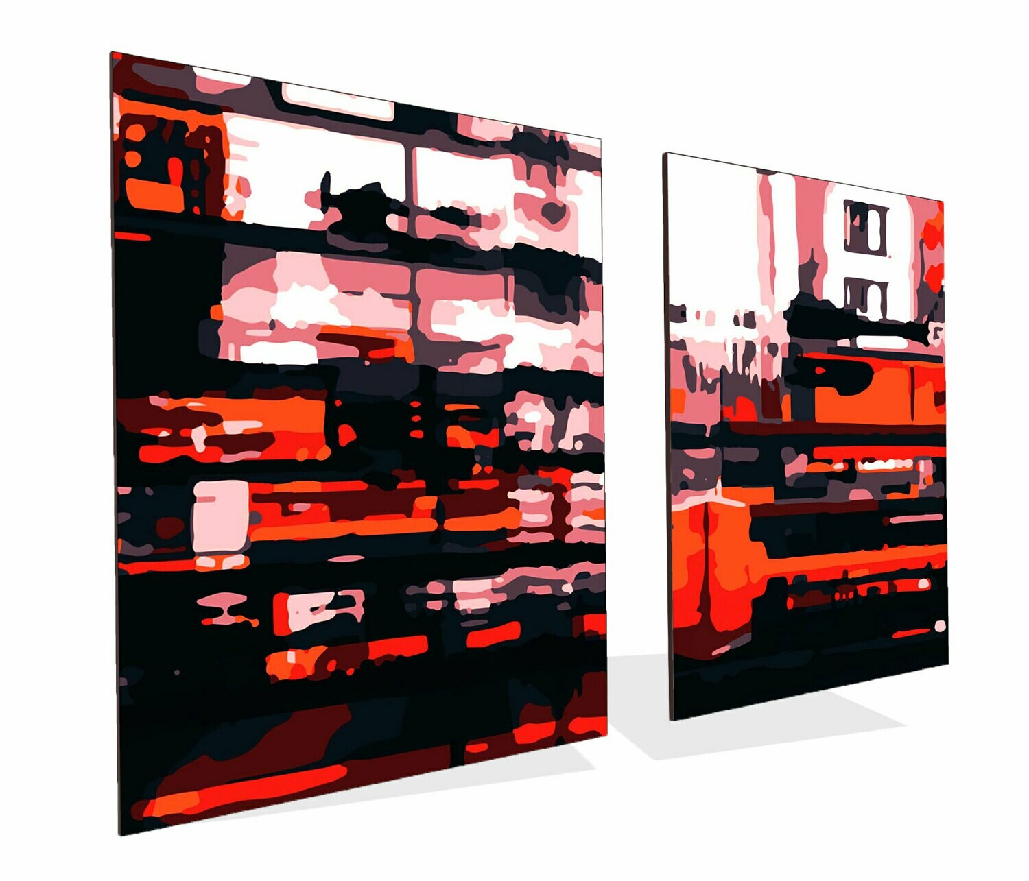 London Rain | Diptych Acrylic Prints