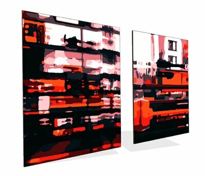 London Rain | Diptych Acrylic Prints