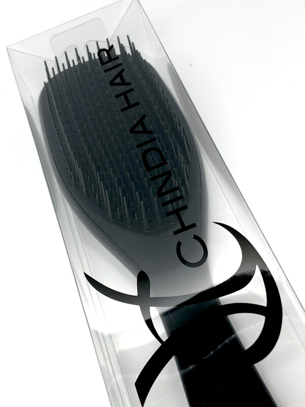 Chindia hair extension detangler brush zwart