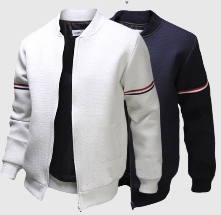 Men’s Solid Coloured Jacket Long Sleeve