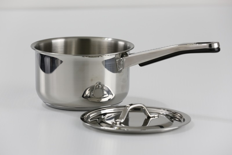 1.8 Qt. Stainless Steel Saucepan with Cover 1.8 Qt. Stainless Steel Saucepan with Cover
