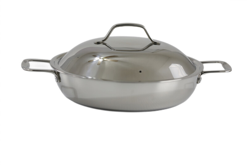 Stainless Steel Everyday Pan with Dome Cover Stainless Steel Everyday Pan with Dome Cover