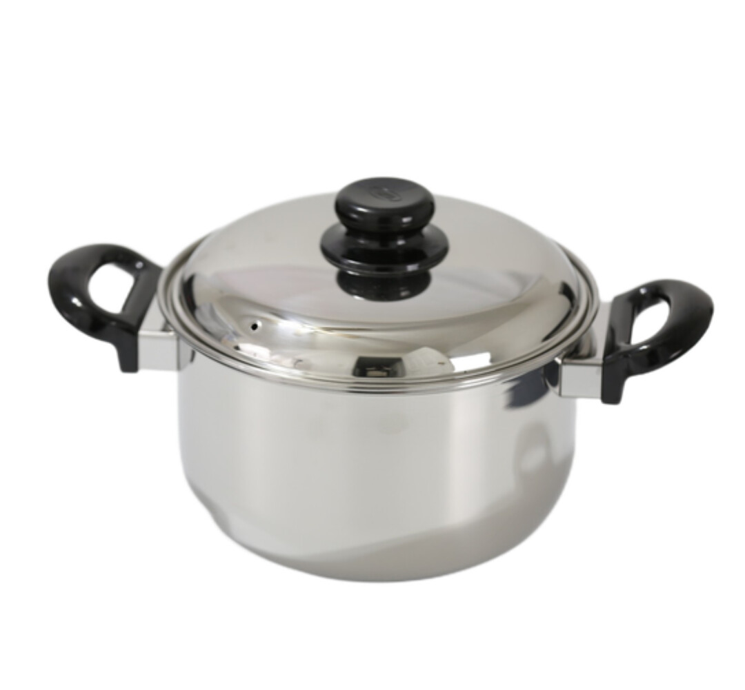 Stainless Steel Dutch Oven with cover and Stay Cool bakelite handle