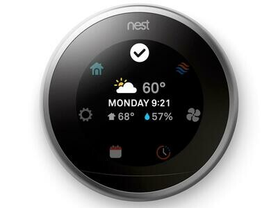 Google - Nest Learning Smart Wi-fi Thermostat