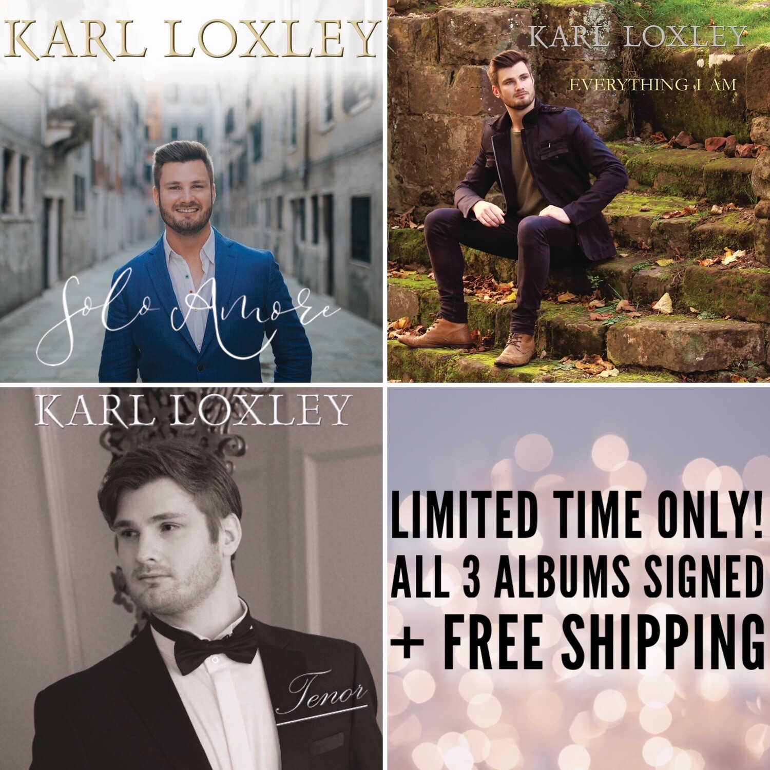 Karl Loxley Signed CD Album Bundle + Free Worldwide Shipping