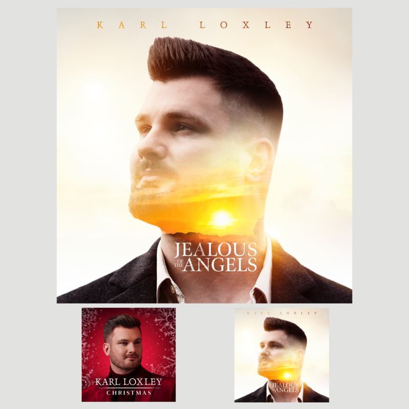 Karl Loxley &#39;Christmas&#39; Signed CD Album + Signed Jealous of the Angels Single CD Bundle