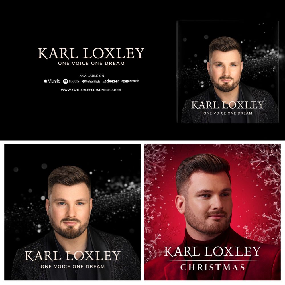 Karl Loxley &#39;One Voice One Dream&#39; Signed CD + Karl Loxley &#39;Christmas&#39; Signed CD Bundle