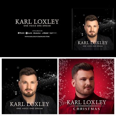 Karl Loxley &#39;One Voice One Dream&#39; Signed CD + Karl Loxley &#39;Christmas&#39; Signed CD Bundle