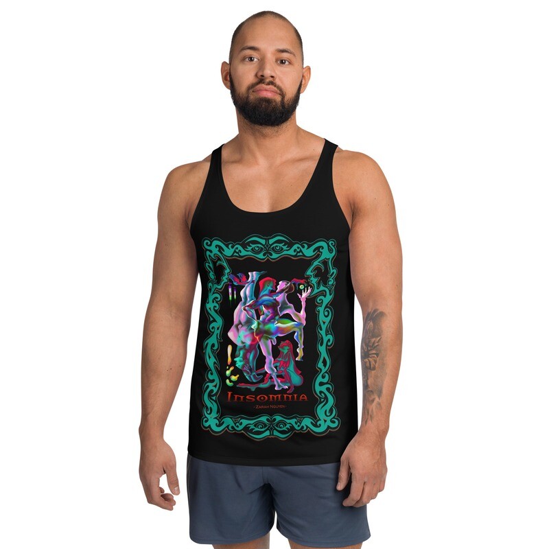 INSOMNIA Green Kunst am Körper Men Tank-Top ‍