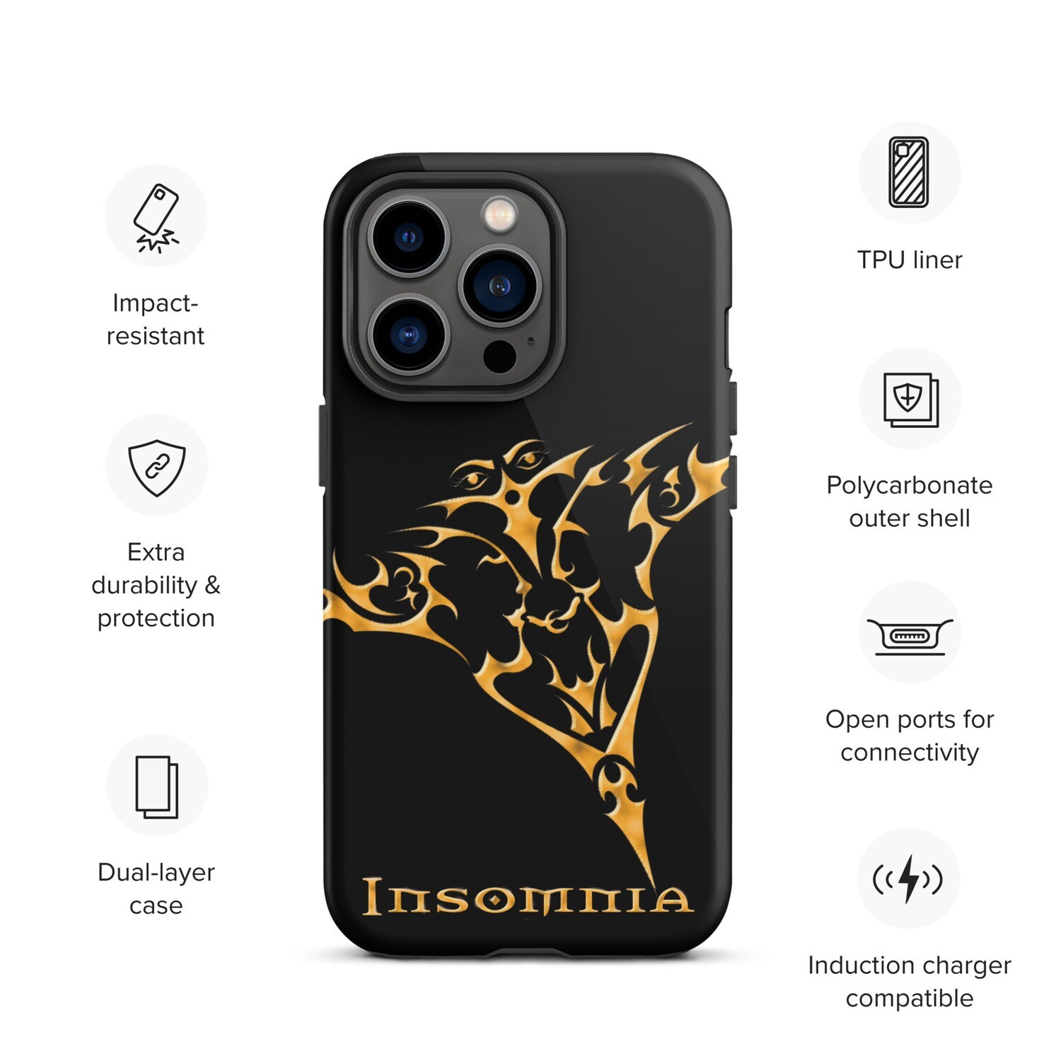 INSOMNIA Classic Hardcase iPhone Handyhülle 13 Pro - 14 Pro Max