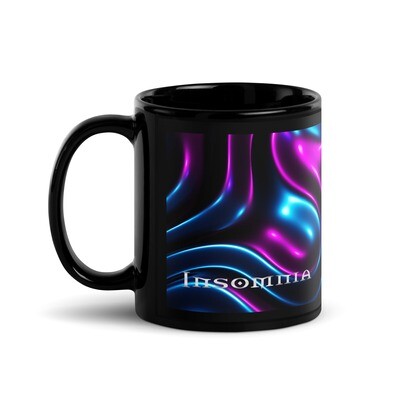 INSOMNIA Fluid Schwarze glänzende Tasse