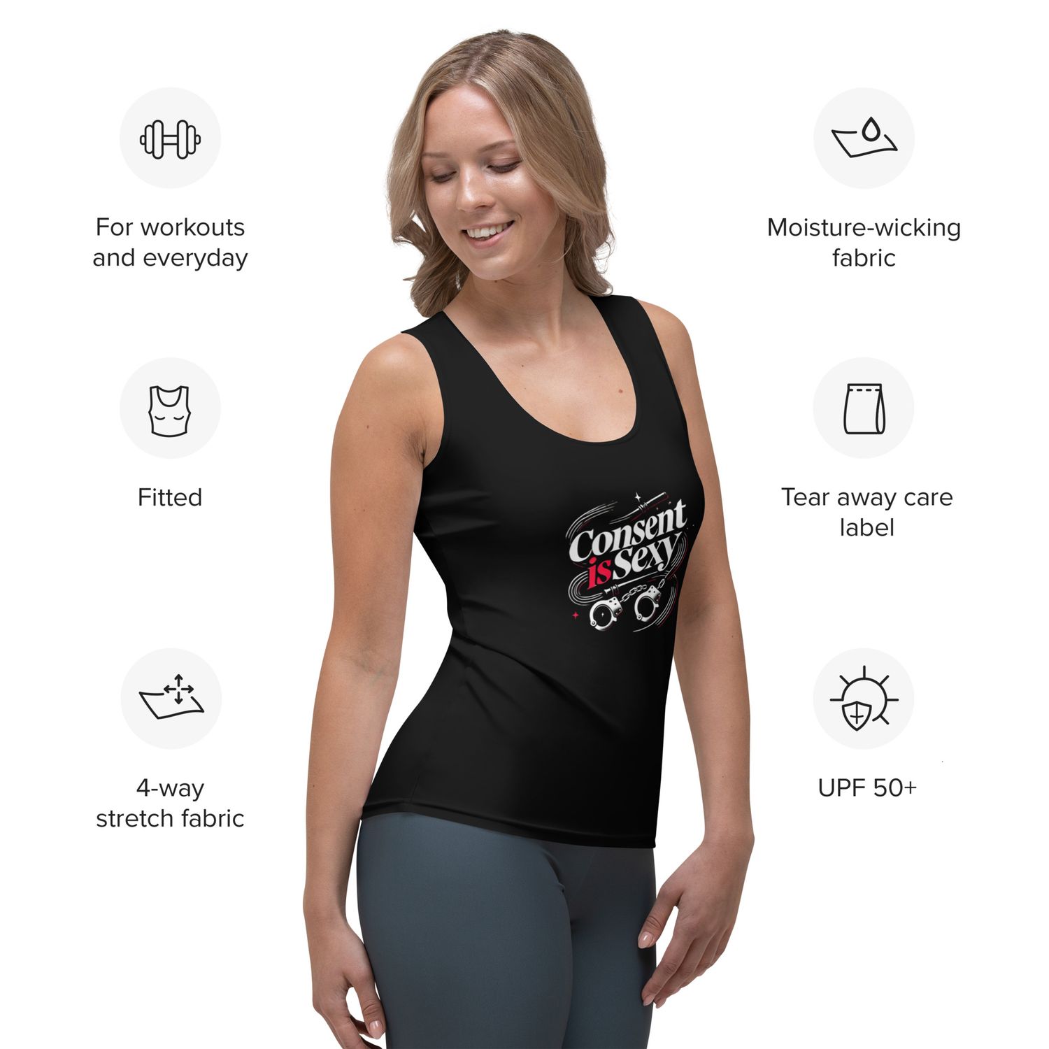 Consent is sexy! Damen Tank-Top
