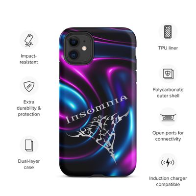 Hardcase iPhone® Handyhülle Insomnia Fluid Silber