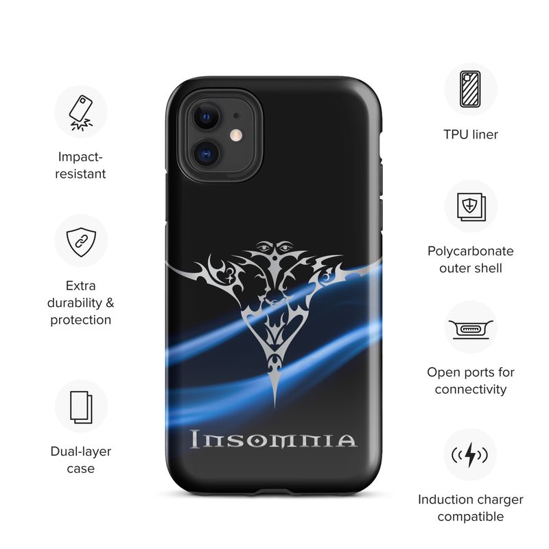 Hardcase iPhone® Handyhülle Blau Silber