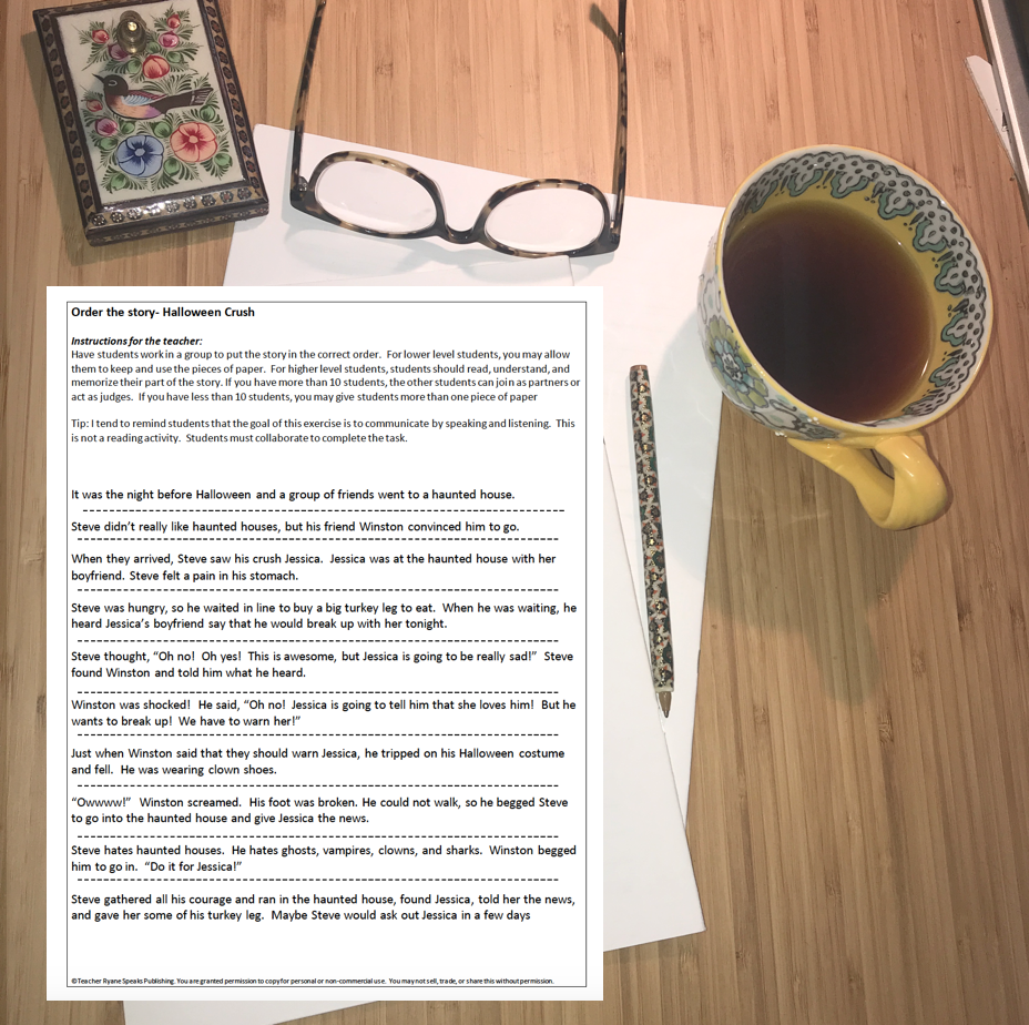 Halloween Communication Activities with Task Based Language Teaching