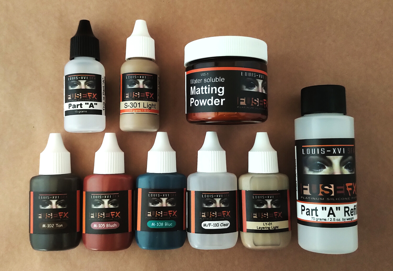 FuseFX Med Pro Paint Kit, Size: MPK - 30g kit, Colour: Trial Kit - Light