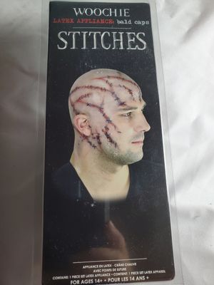 Woochie Stitches Bald Cap