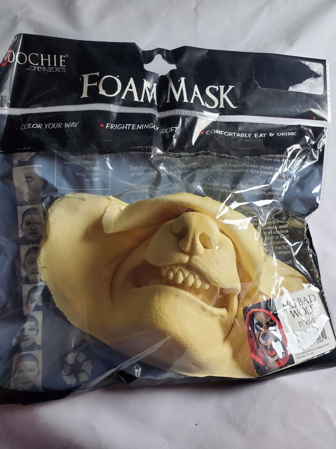Woochie Foam Latex Mask - Big Bad Wolf
