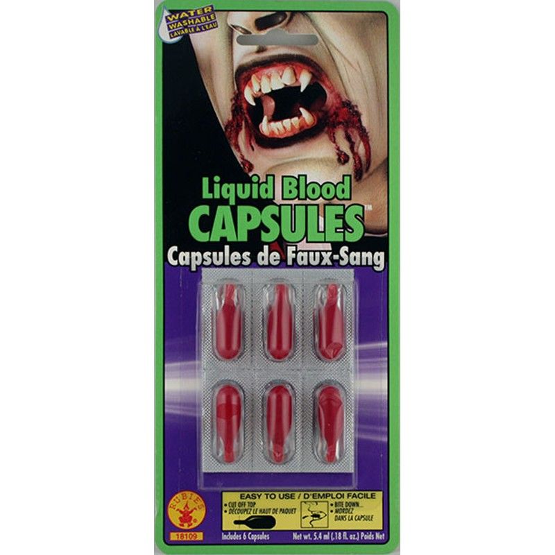 Blood Capsules, Colour: Red