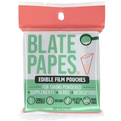 Blate Papes- Edible Film Pouch (120 Count)