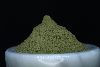 High Sierra Herbals Mighty MITe enhanced kratom powder. 1 gram of 30% kratom extract per 1 ounce of kratom powder providing a relaxing, mood enhancing effect.
