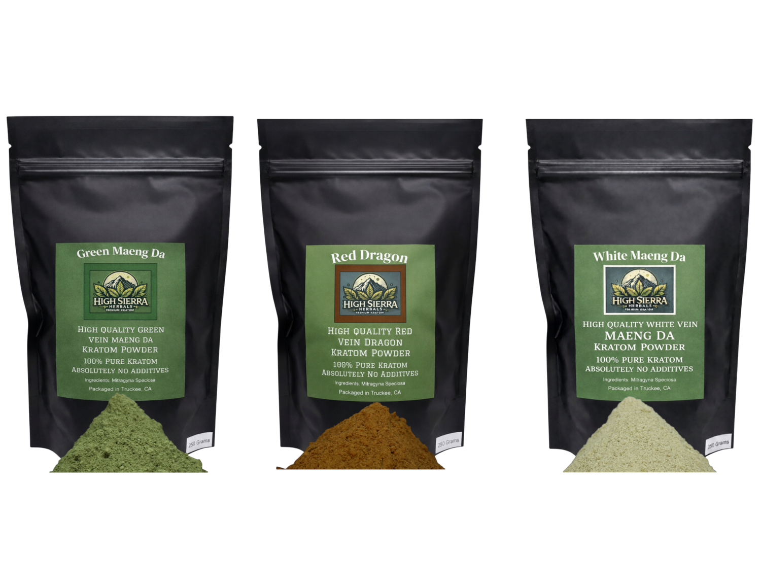 Sample Pack: Red, White and Green (Powder 1 oz of each)