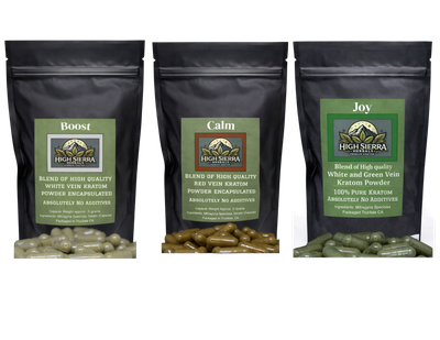 Sample Pack Blends: Boost, Calm and Joy (15 Grams of each approx 30 Capsules)