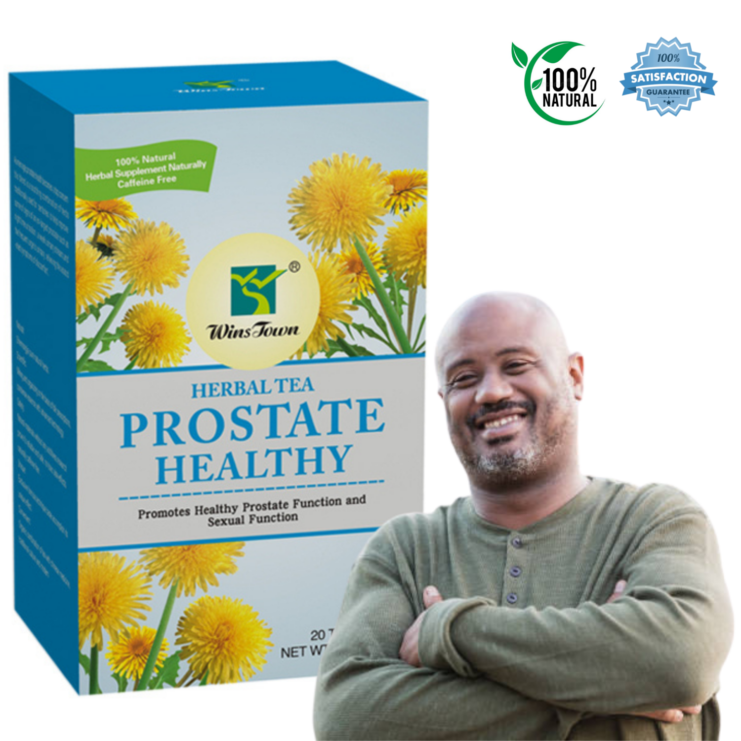 Winstown Herbal Prostrate Tea - Your Guaranteed Treatment For Prostrate Enlargement