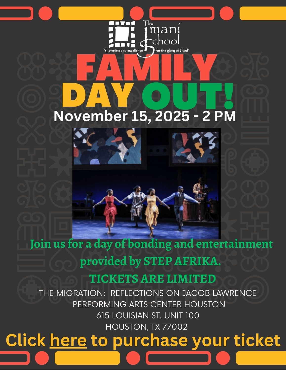 STEP AFRIKA - The  Migration Reflections on Jacob Lawrence - Family Day Out!