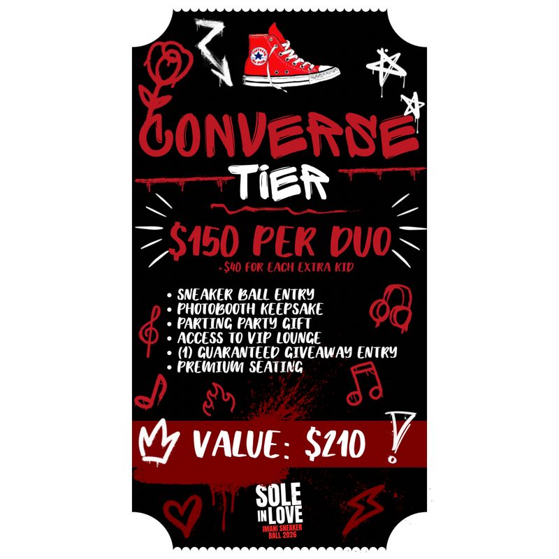 Sole in Love - Converse Tier - PRESALE - Mother /Son Sneaker Ball