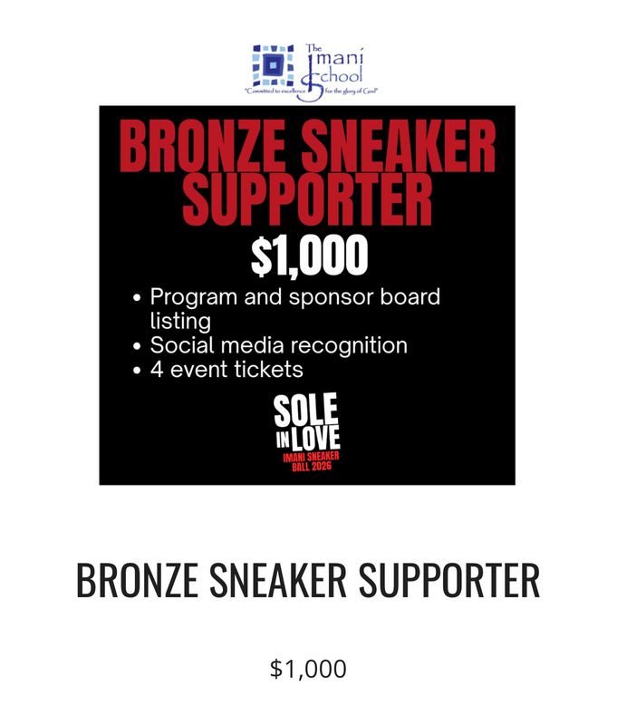 Bronze Sneaker Sponsorship