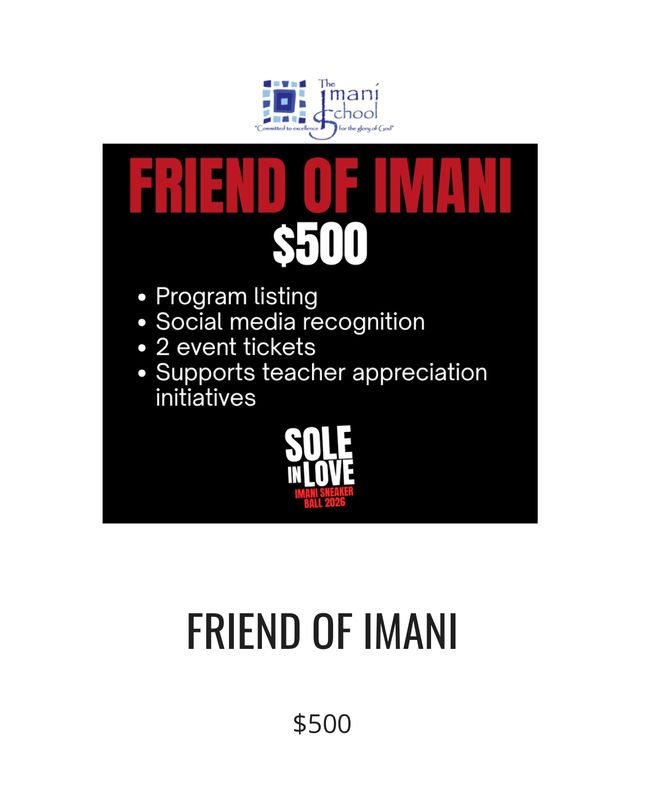 Friend of Imani Sponsorship