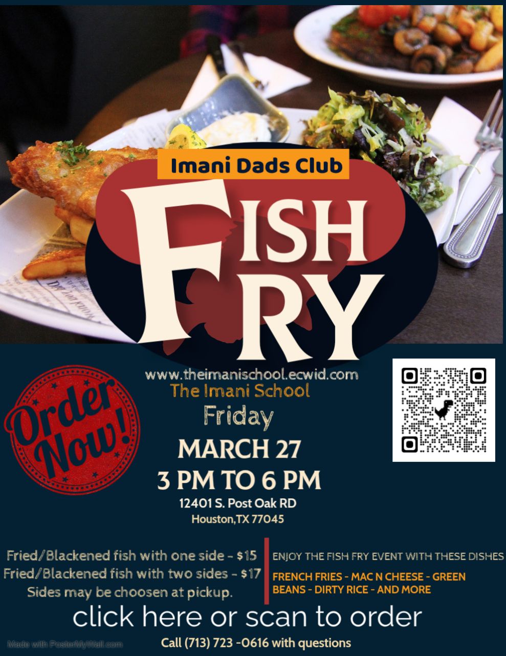 Fried/Blackened Fish with two sides